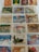 The image features a collection of various Indian postage stamps, each with unique designs and themes. The stamps depict a range of subjects including historical figures, animals, national symbols, and significant events. The stamps come in different colors and denominations, and some are marked with postal cancellation marks.