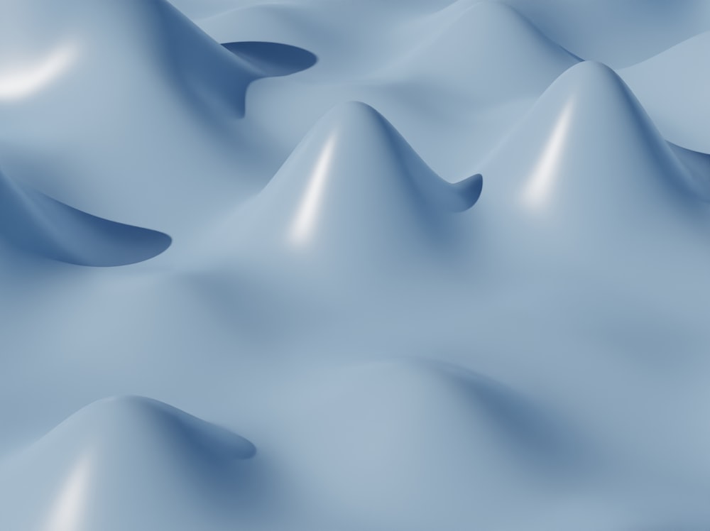 a blue background with wavy lines