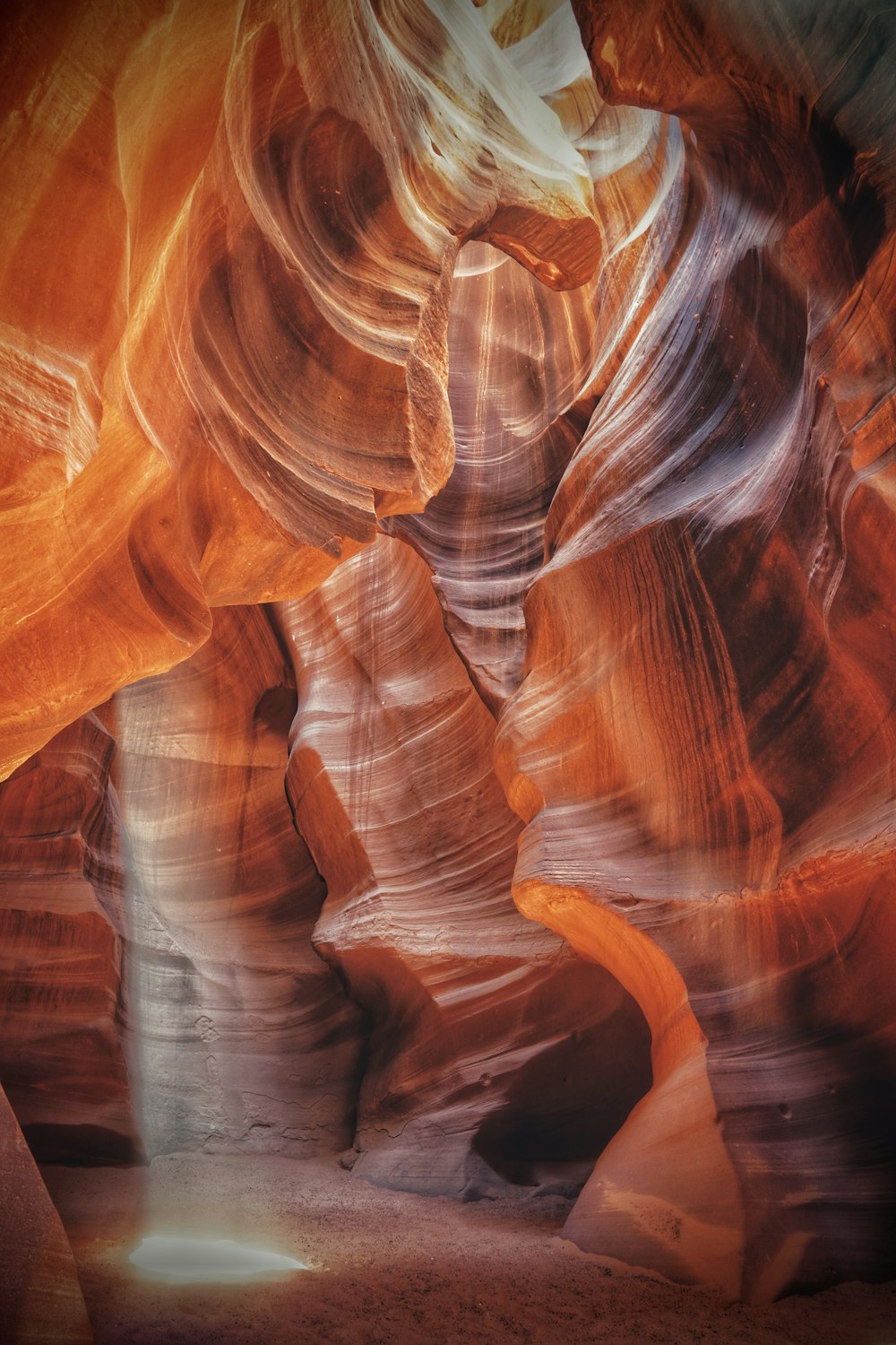 a large canyon with a very tall rock formation