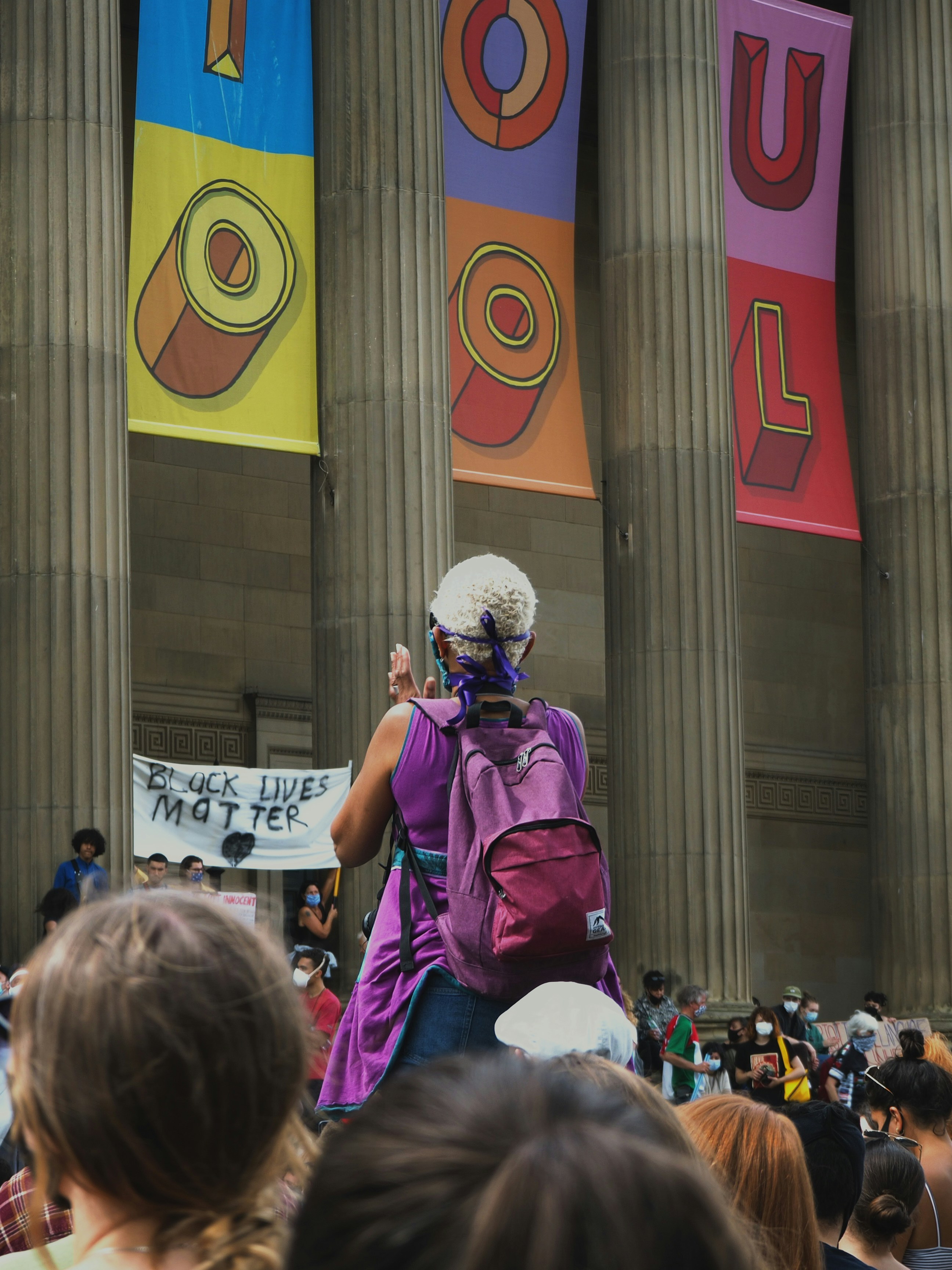 Black lives matter protest St Georges Hall