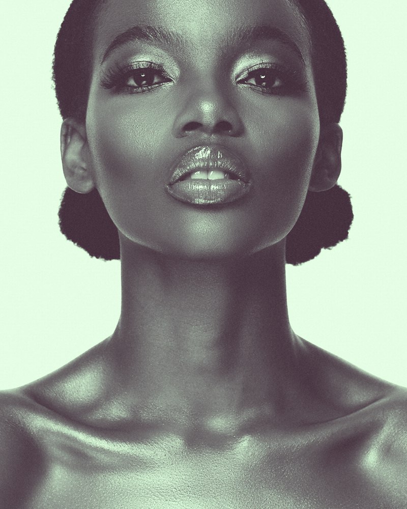 Woman with glowing skin