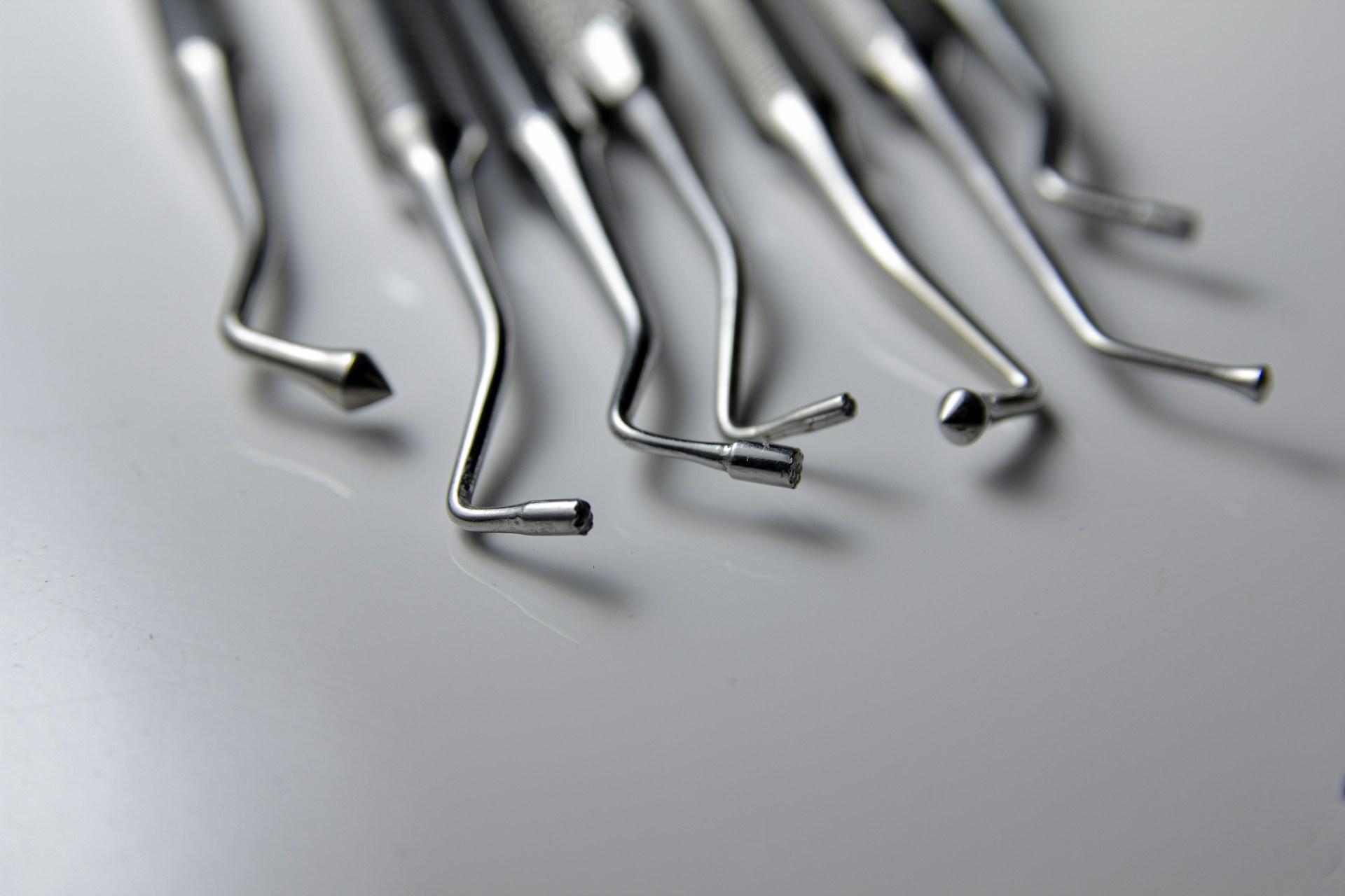 a close up of a bunch of metal nails