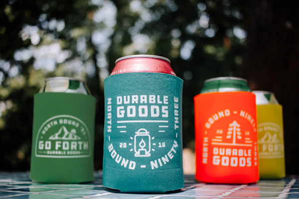 Custom branded can koozies