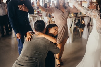 a couple of people that are dancing together