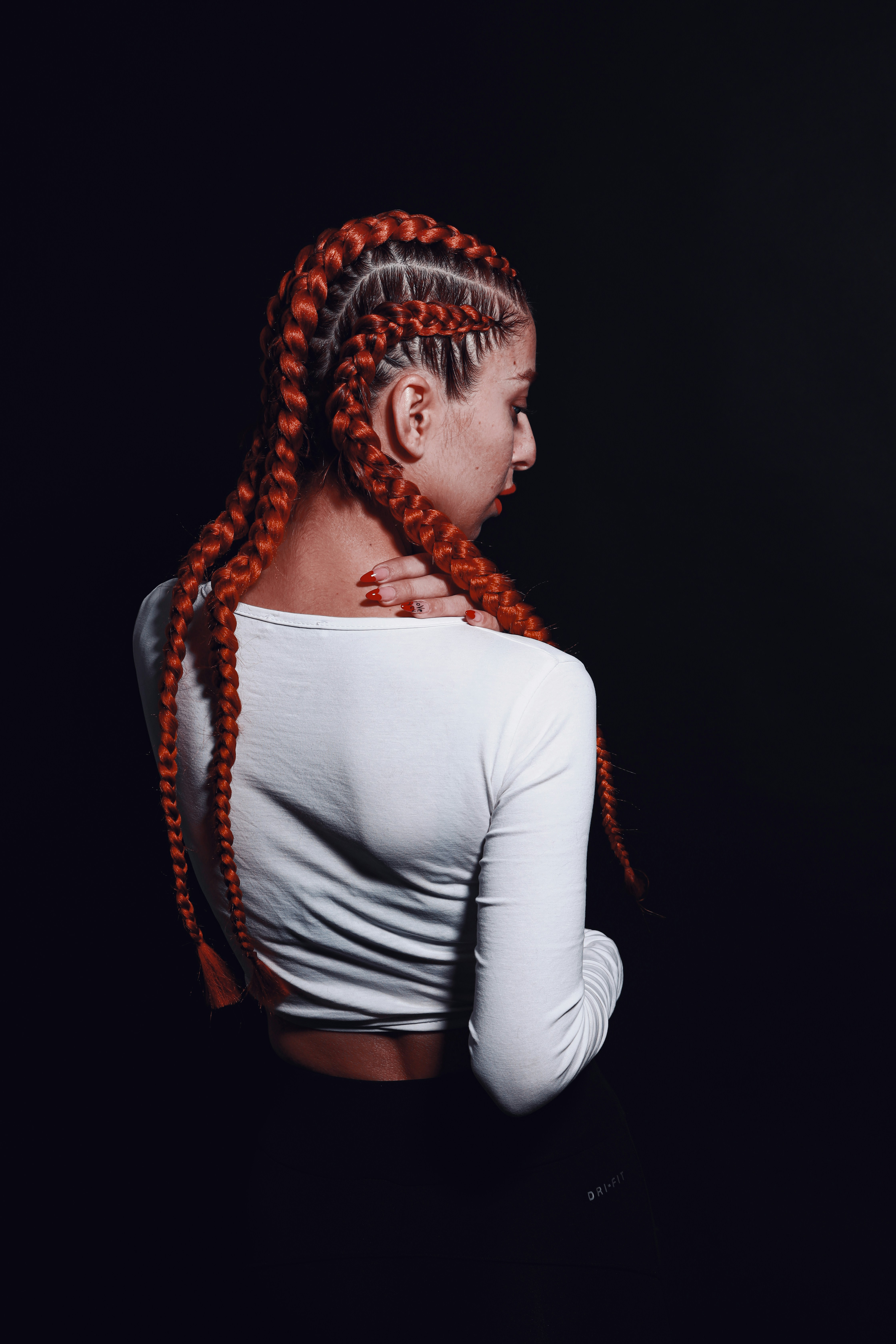 Box Braids longues - tresses bien visibles