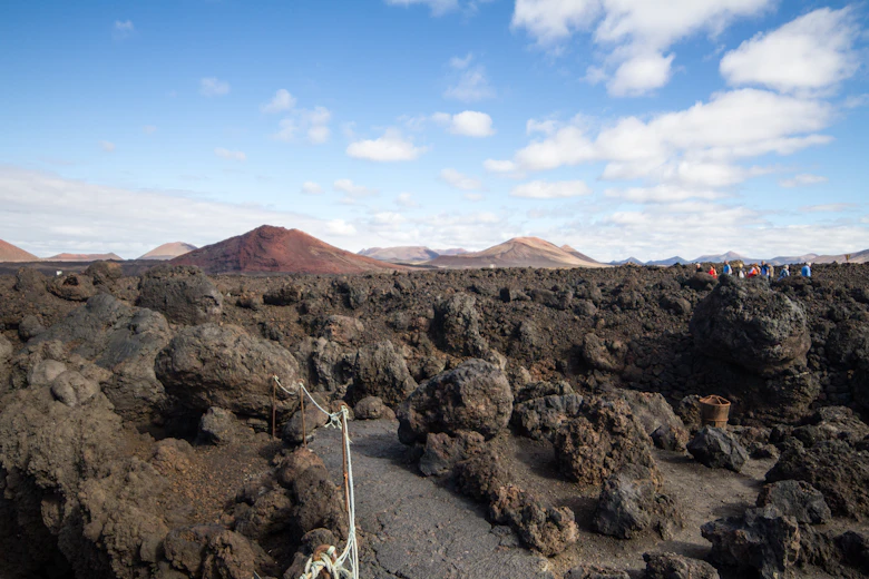 Vulkaanlandschap van Timanfaya op Lanzarote