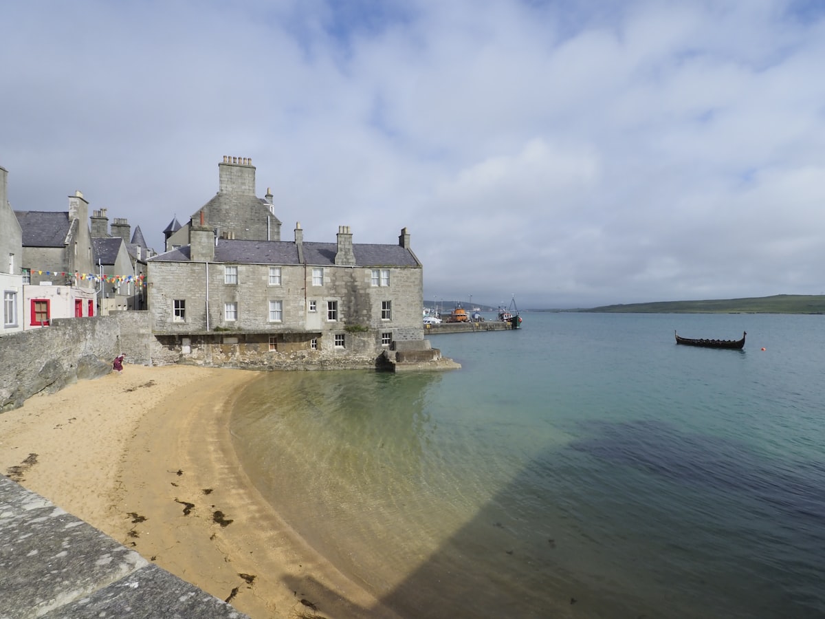 Coastal scene in the Shetland Islands near Lerwick