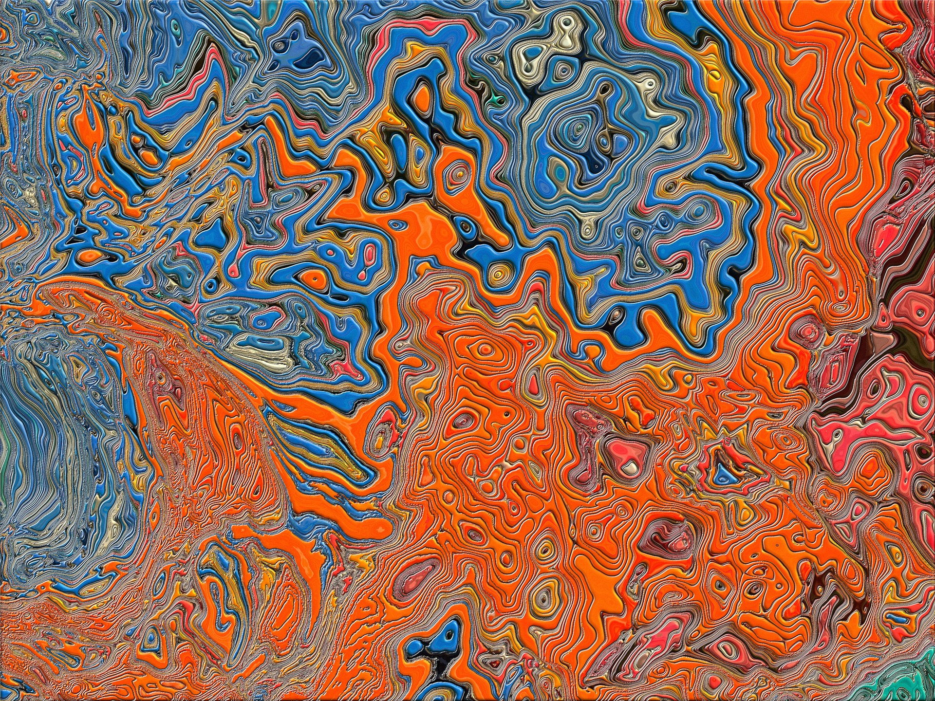 A vibrant, colorful abstract design with flowing shapes and dynamic lines that catch the eye.