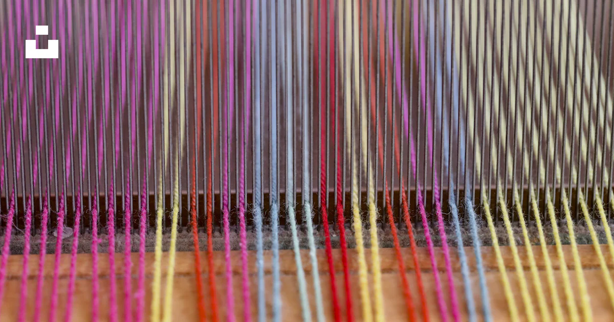 Weaving Machine Graphics A close up of a colorful weaving machine photo – Free Texture Image on ...