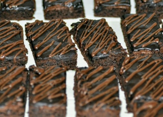 Capturing these homemade chocolate bars drizzled with melted chocolate. 