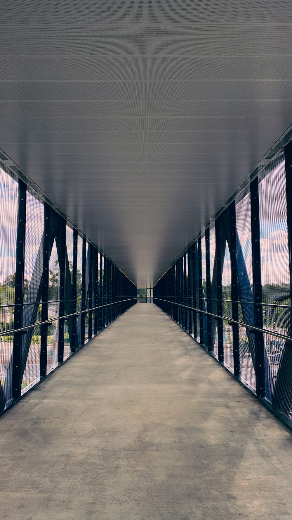 a bridge with a walkway going across it