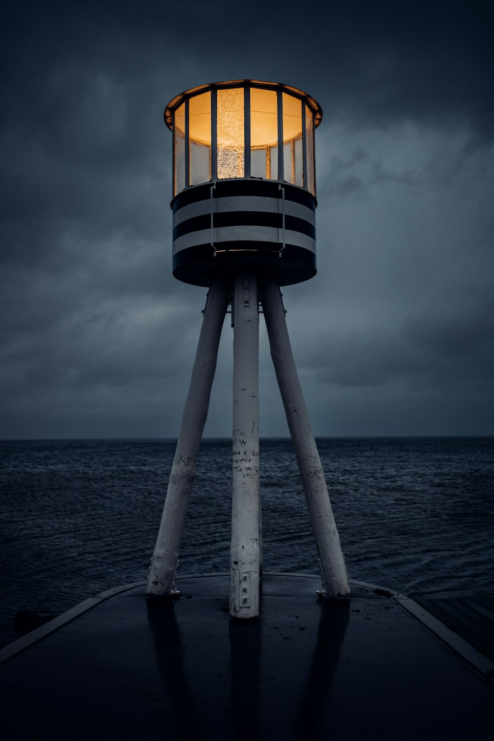 a light that is on top of a tower