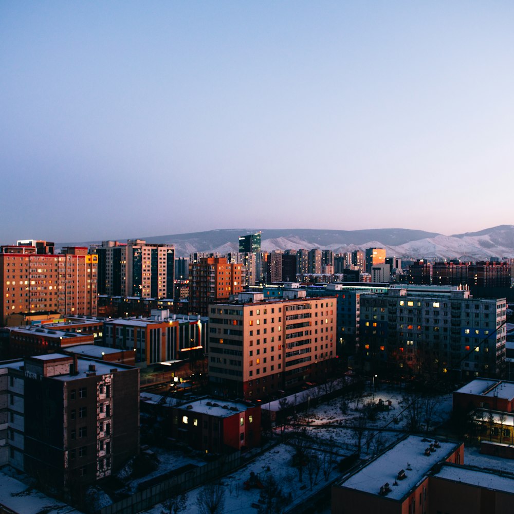 a city with a lot of tall buildings