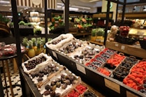 a store filled with lots of fruits and vegetables
