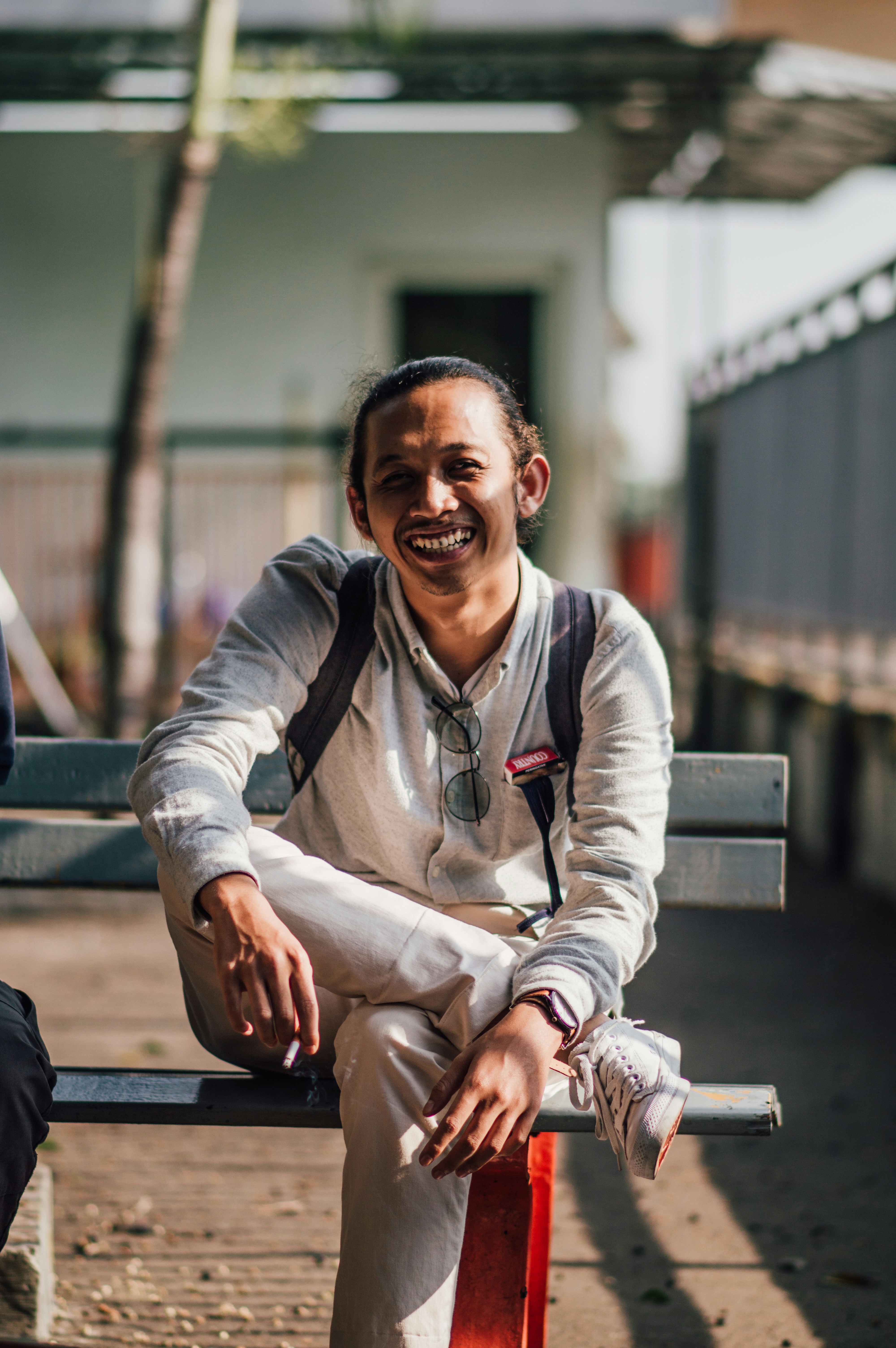 Renzo Dread smiling creator with dreadlocks