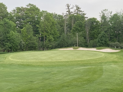 A golf course developed through Indonesia-Korea partnership.
