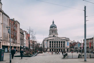 a large building with a dome on top of it
