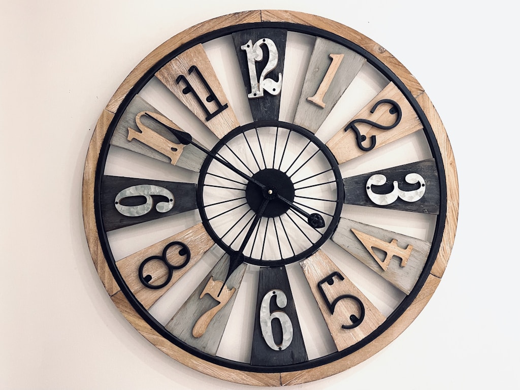 Carved Wall Clock