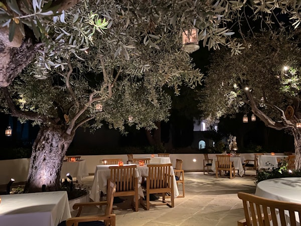 La terrasse en soirée