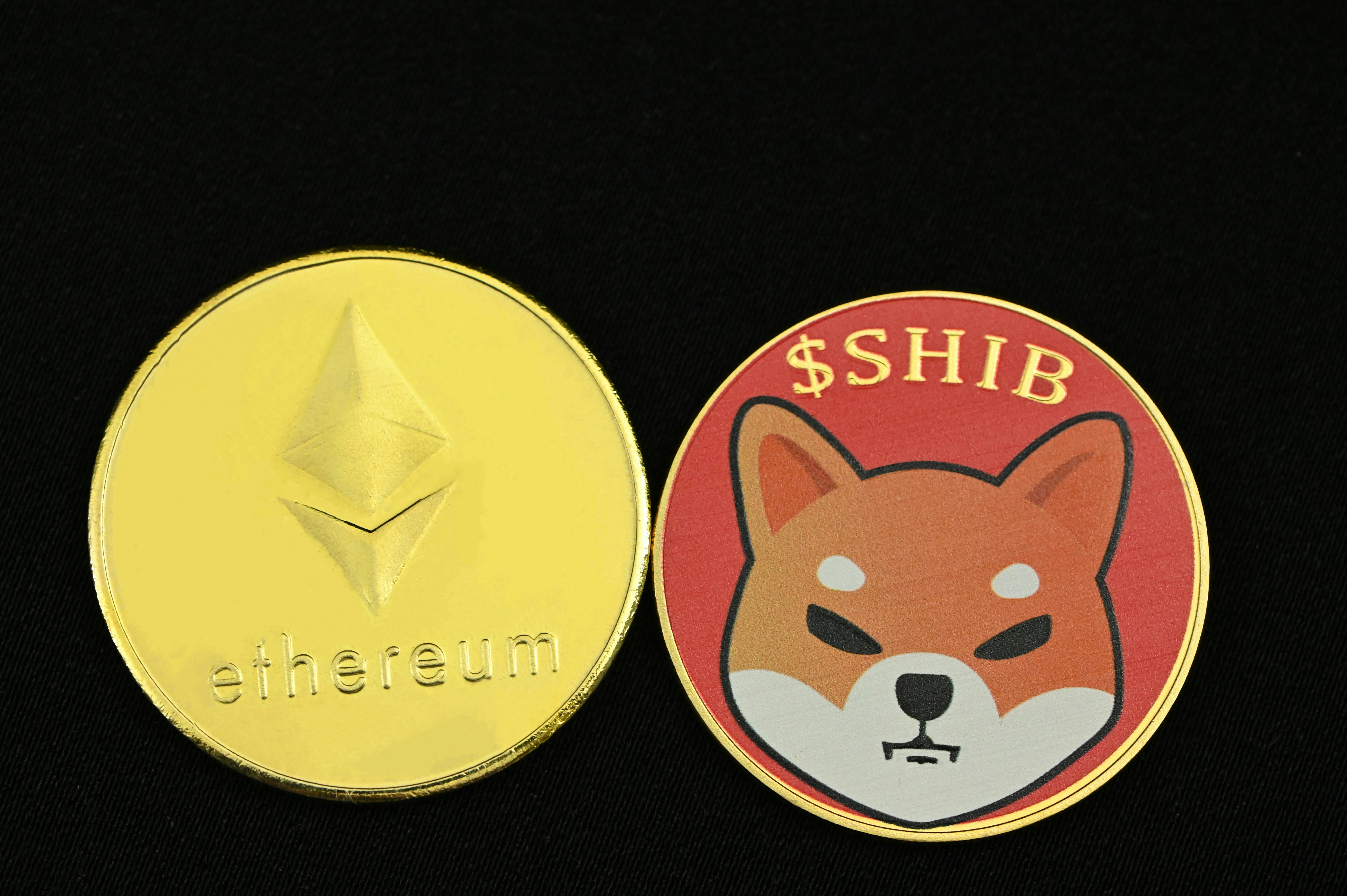 ETH and SHIB coins