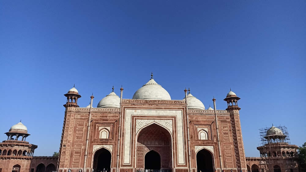 a large building with many domes on top of it