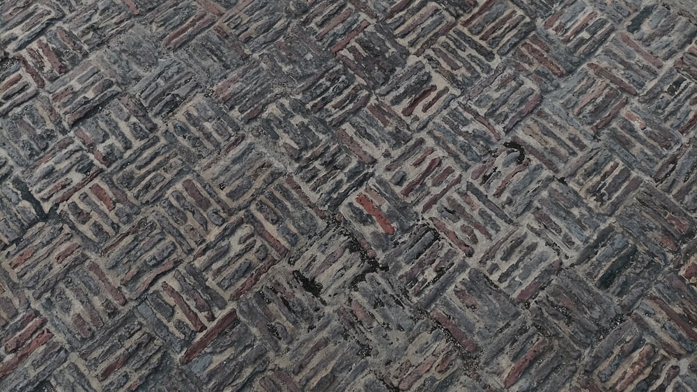 a close up of a rug with a pattern on it