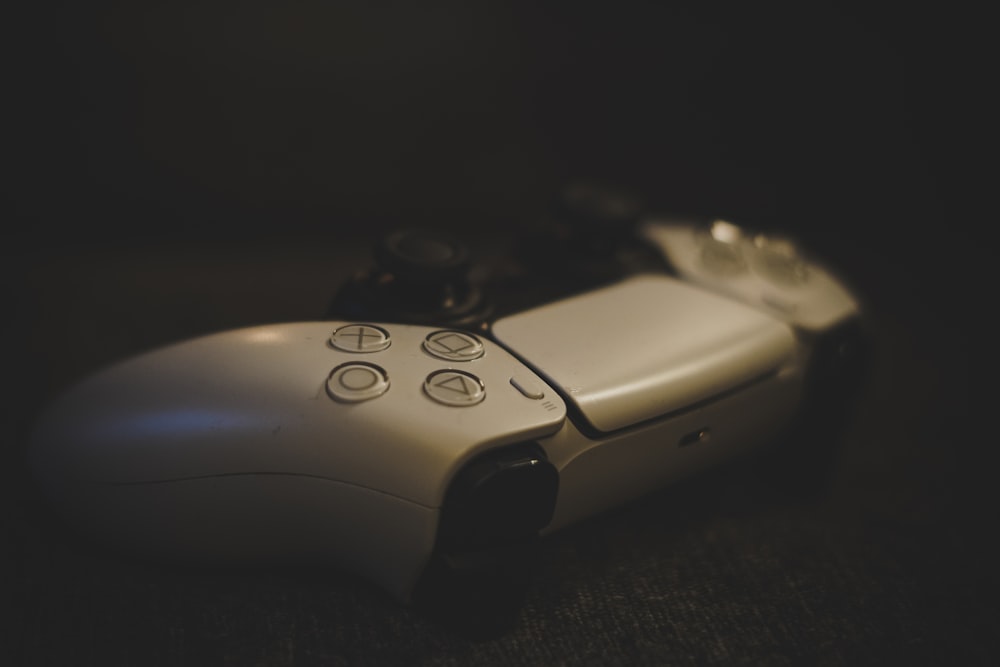 a close up of a video game controller