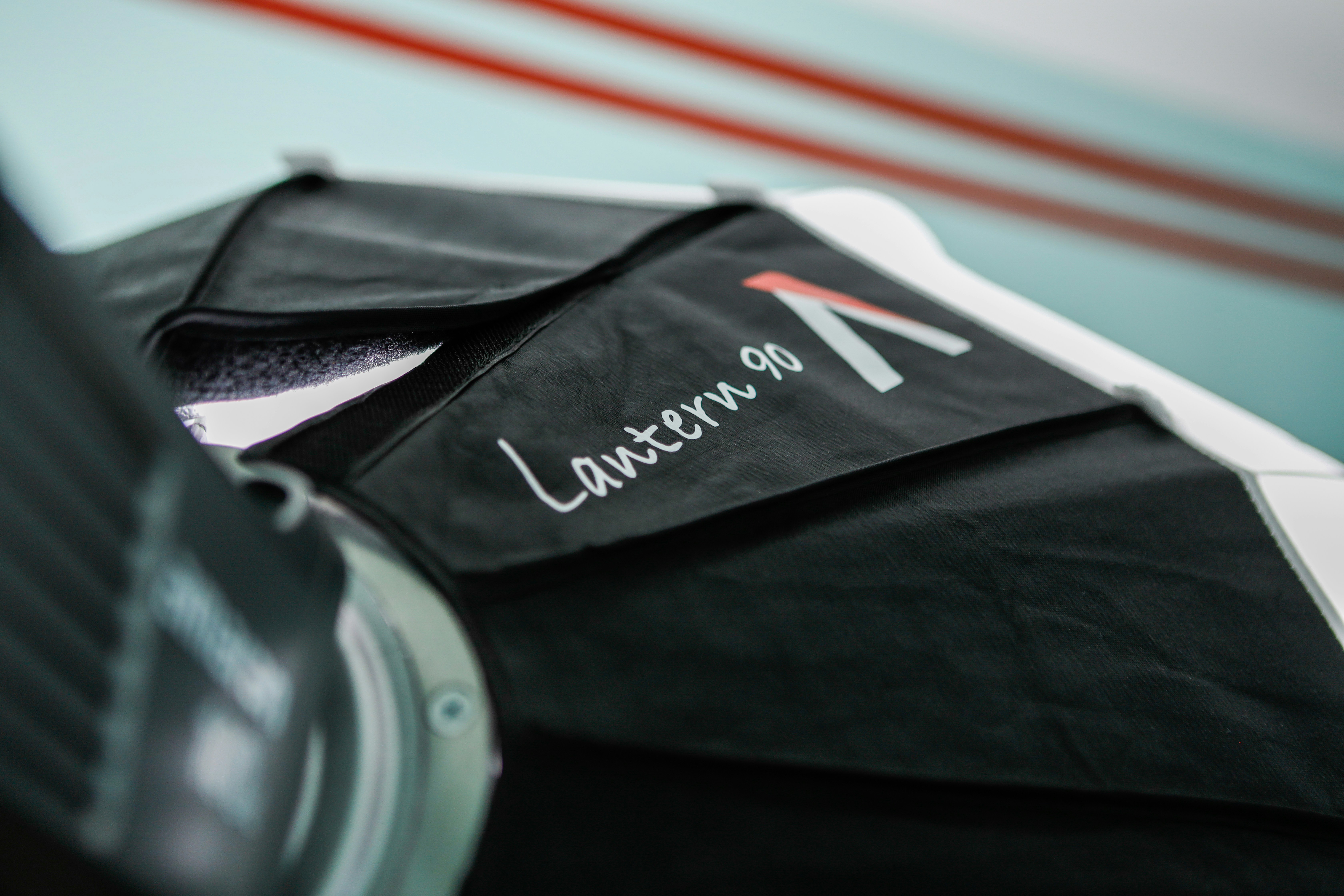 Black and white luxury umbrella close-up