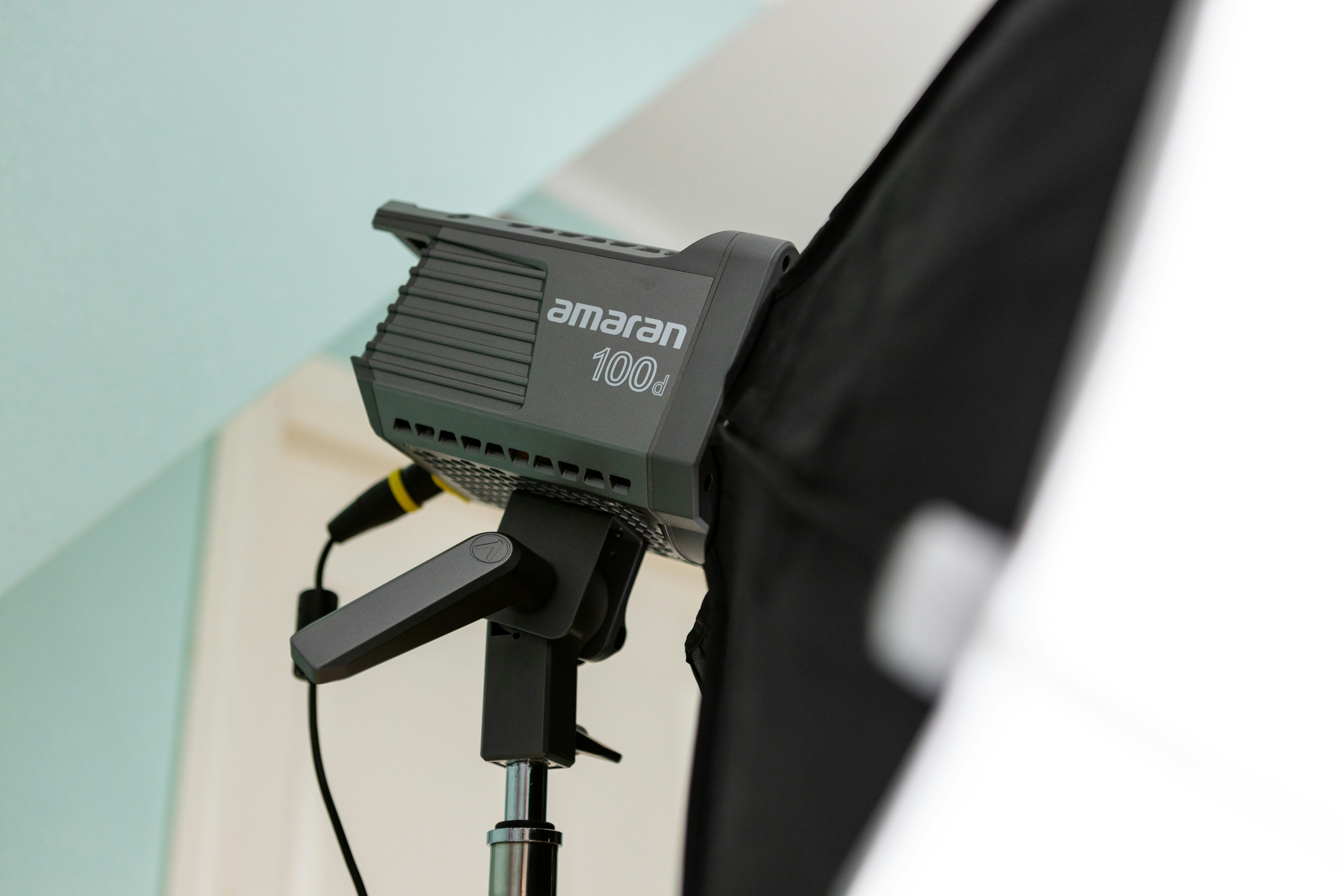 Linear Ultrasound Probe Focused on a Thyroid Examination