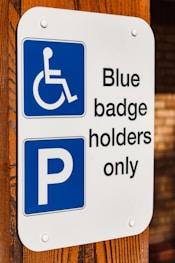 dedicated parking facilities for disabled users