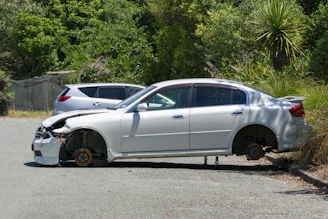 a car that has been hit by another car