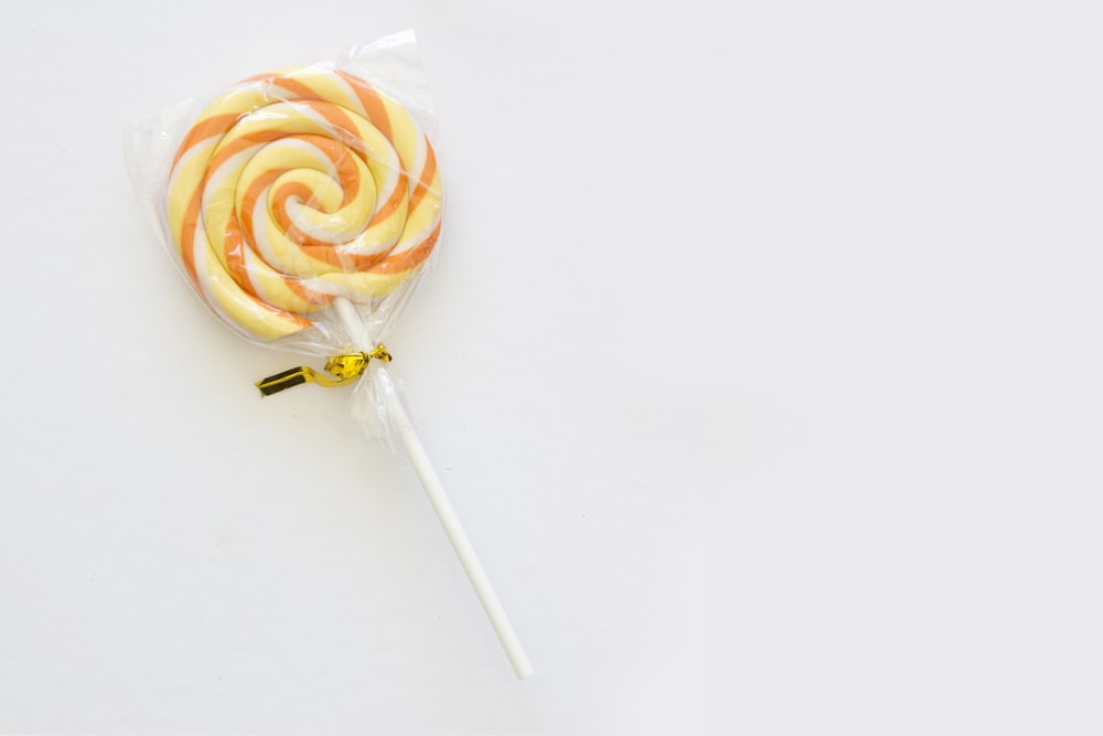 a lollipop on a white background with a white background