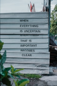 a sign that is on the side of a building