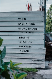 a sign that is on the side of a building