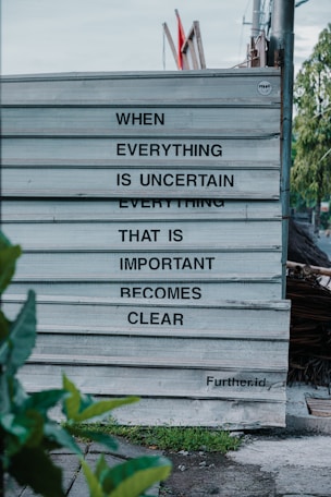 a sign that is on the side of a building