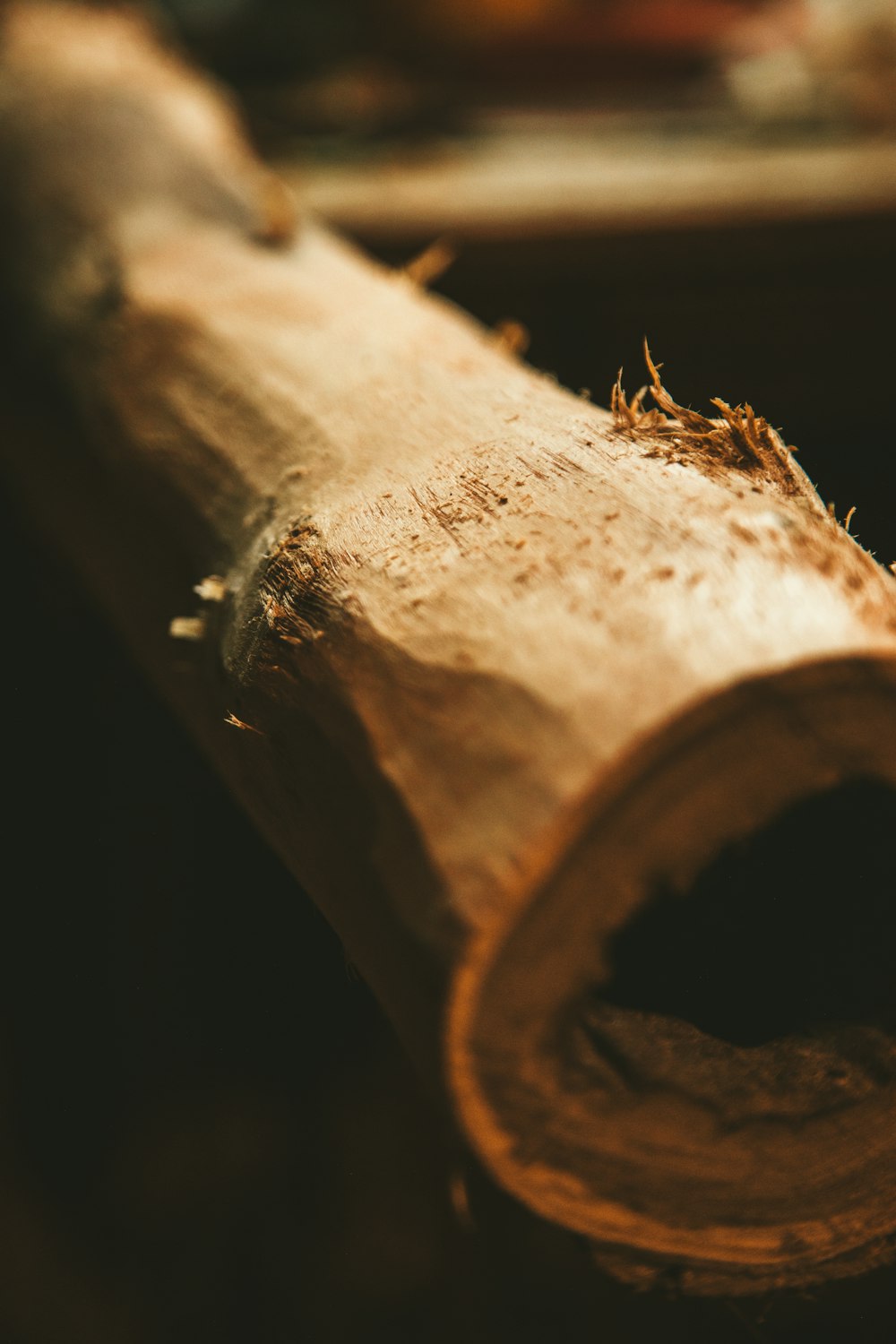 a close up of a piece of wood