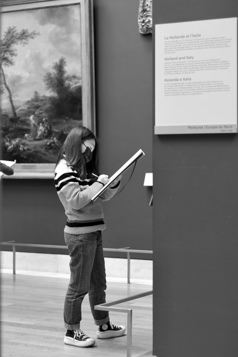 Child excitedly reading history book and learning about ancient civilizations