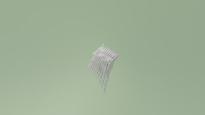 Dimensional cost (d) depicted as a shifting geometric grid overlaying the universe.