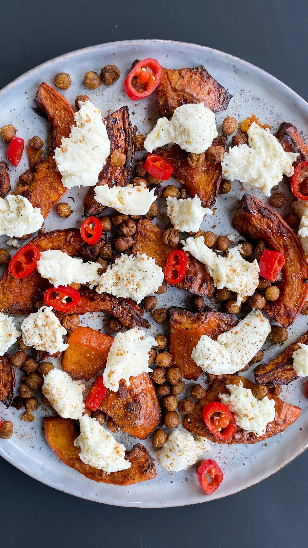 a white plate topped with lots of food