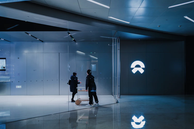 Nio electric vehicle showroom
