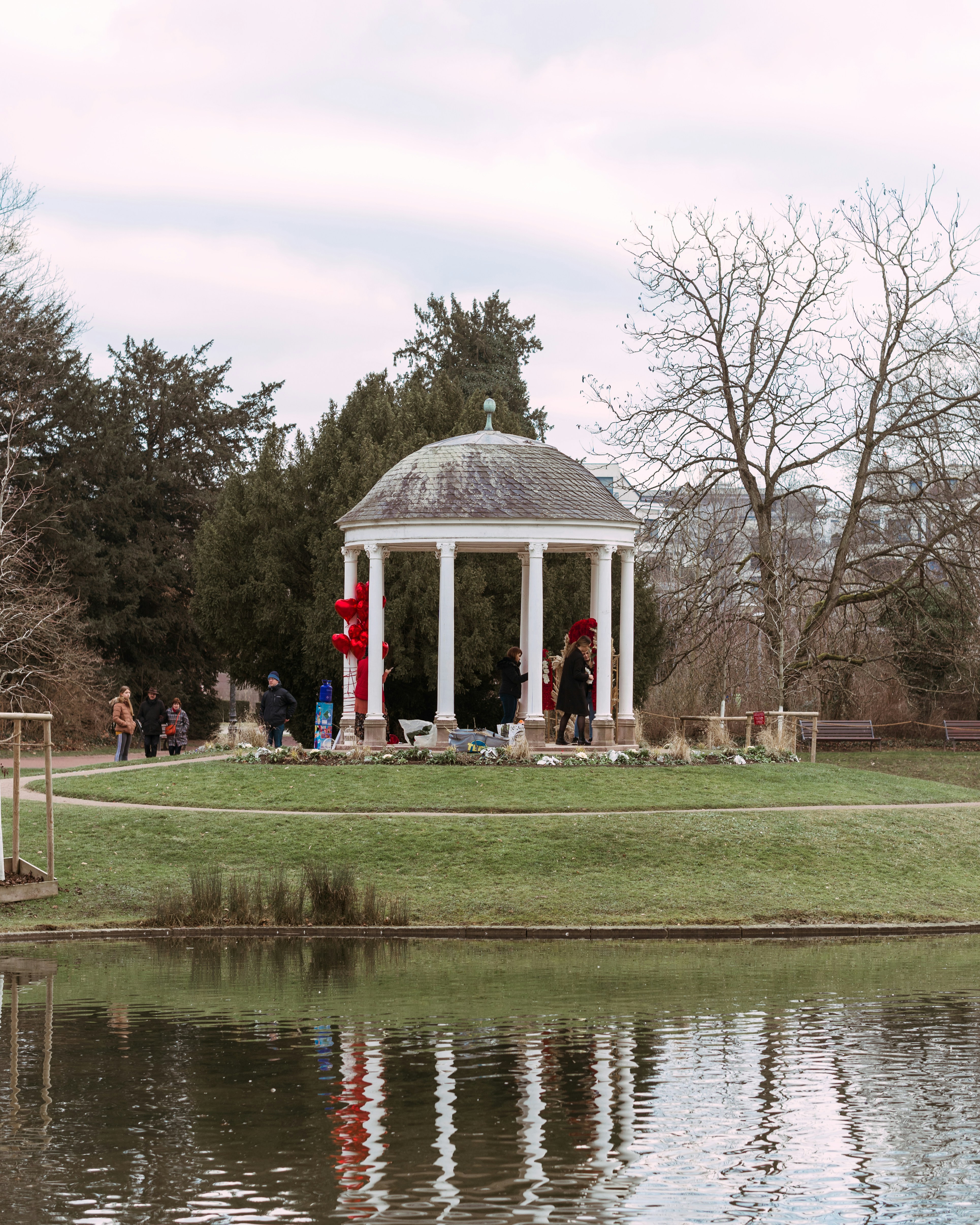 White marble gazebo