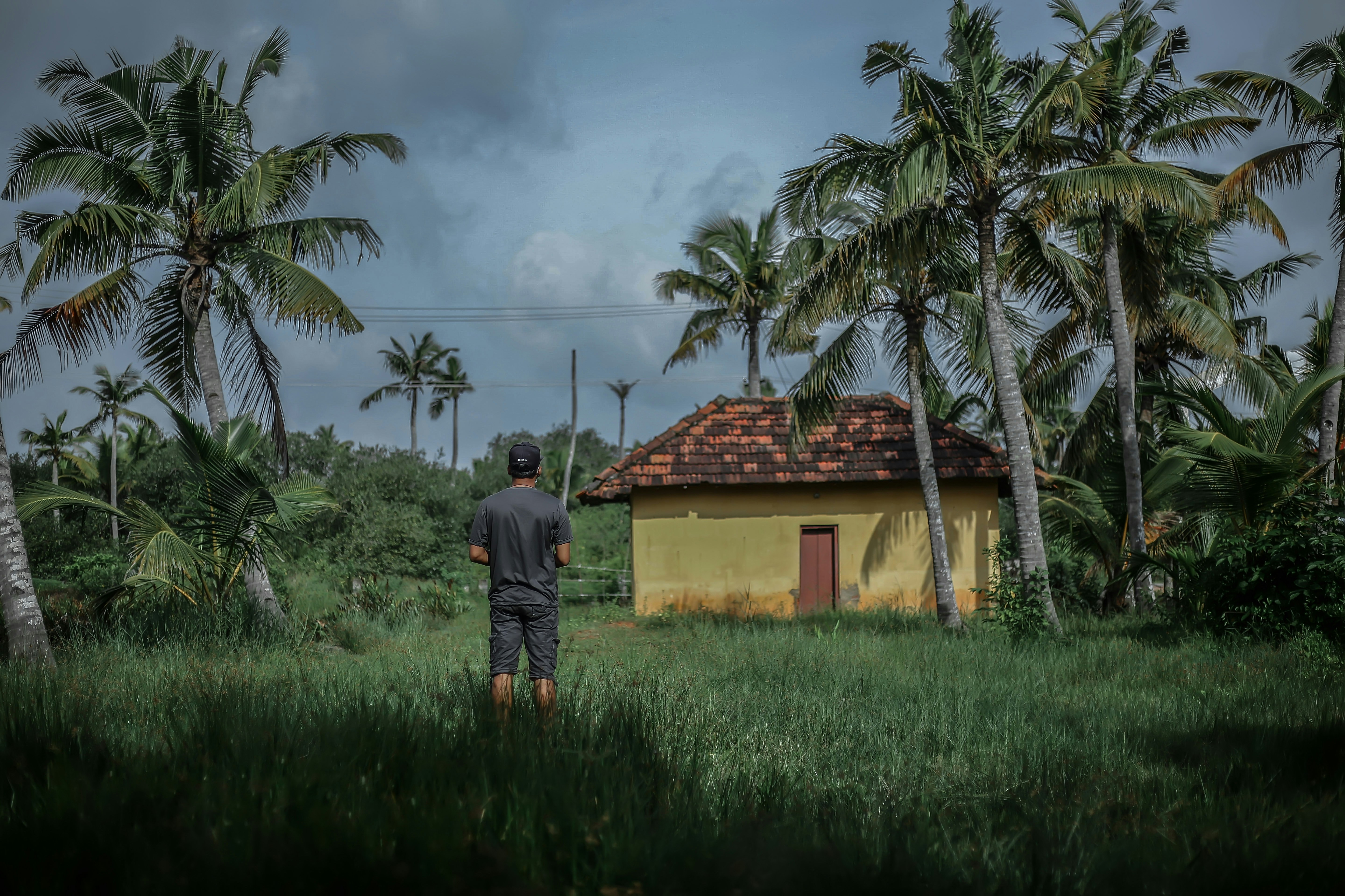 A vibrant digital illustration showing a hand holding a tiny, traditional Indian house protectively, with a large, modern expressway winding around it in the background, symbolizing the struggle.