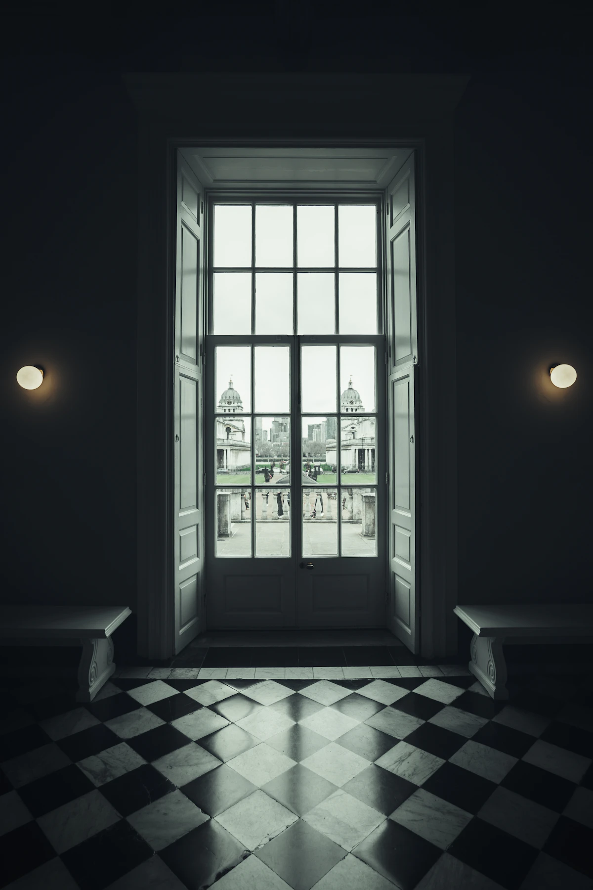 French Windows: Checkered Floor French