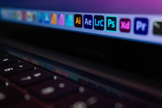 a close up of a keyboard and a computer screen