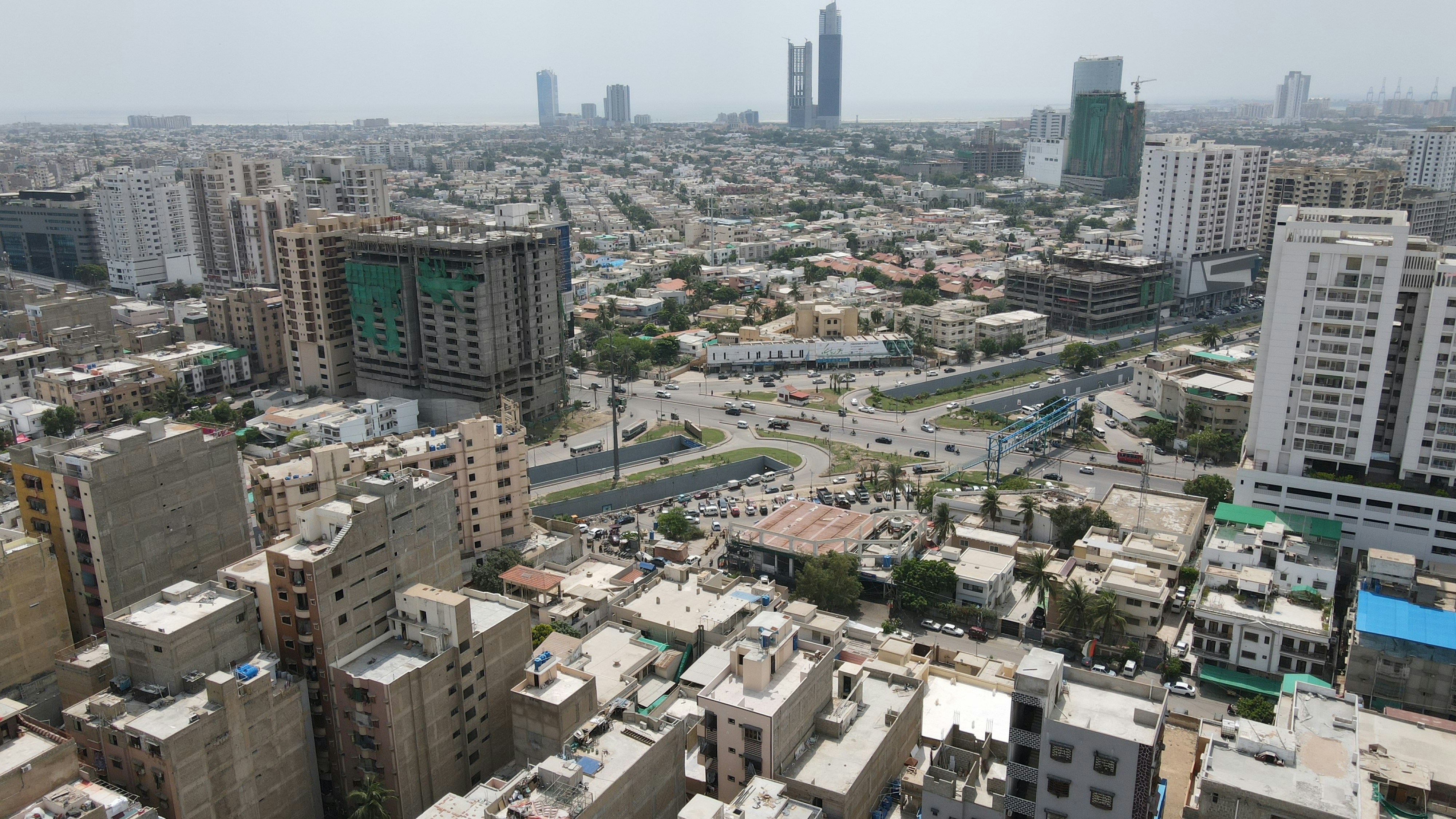 Located at teen talwar (3 swords) in Karachi which is called city of lights and it's a day time picture 