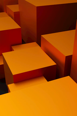 A set of interlock fabric cubes arranged neatly beside a sunlit window