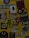 A collection of various stickers arranged on a yellow surface. The stickers include images of a woman, abstract designs, brand logos, and cartoon characters, along with text in different fonts.