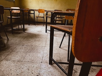 An empty college campus with a peaceful atmosphere.