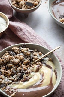Granola con frutos secos y chocolate - Free Food Fitness Piñas