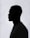 a silhouette of a man in a black shirt
